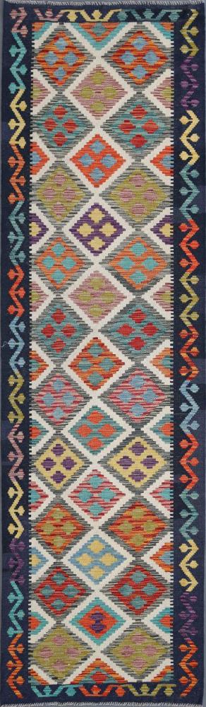 Tapete afegão Kilim Afegão 296x84 296x84, Tapete persa Tecido à mão