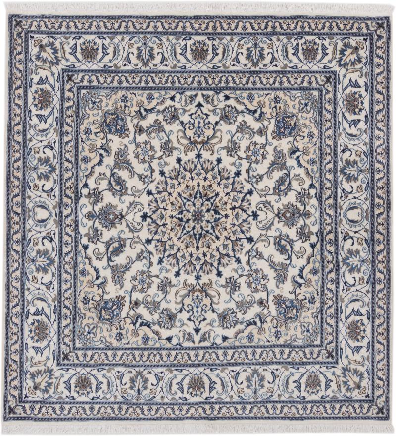 Perzisch tapijt Nain 206x192 206x192, Perzisch tapijt Handgeknoopte