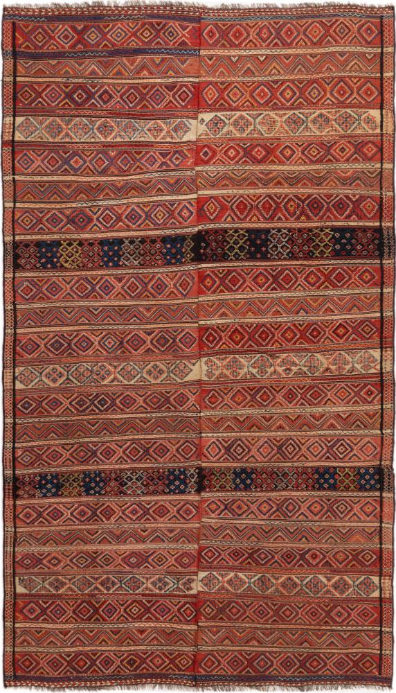 Alfombra persa Kilim Fars Soumak Vieja 263x148 263x148, Alfombra persa Anudado a mano