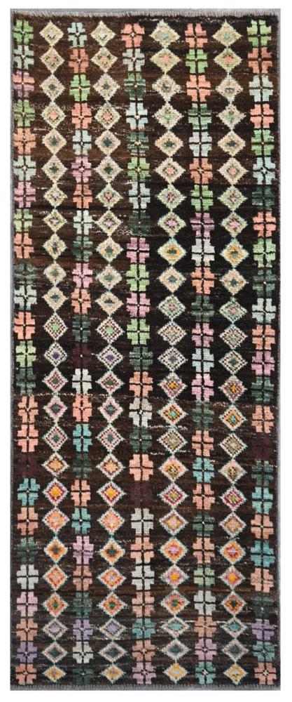 Αφγανικό χαλί Berber Contemporary 201x72 201x72, Περσικό χαλί Οι κόμποι έγιναν με το χέρι