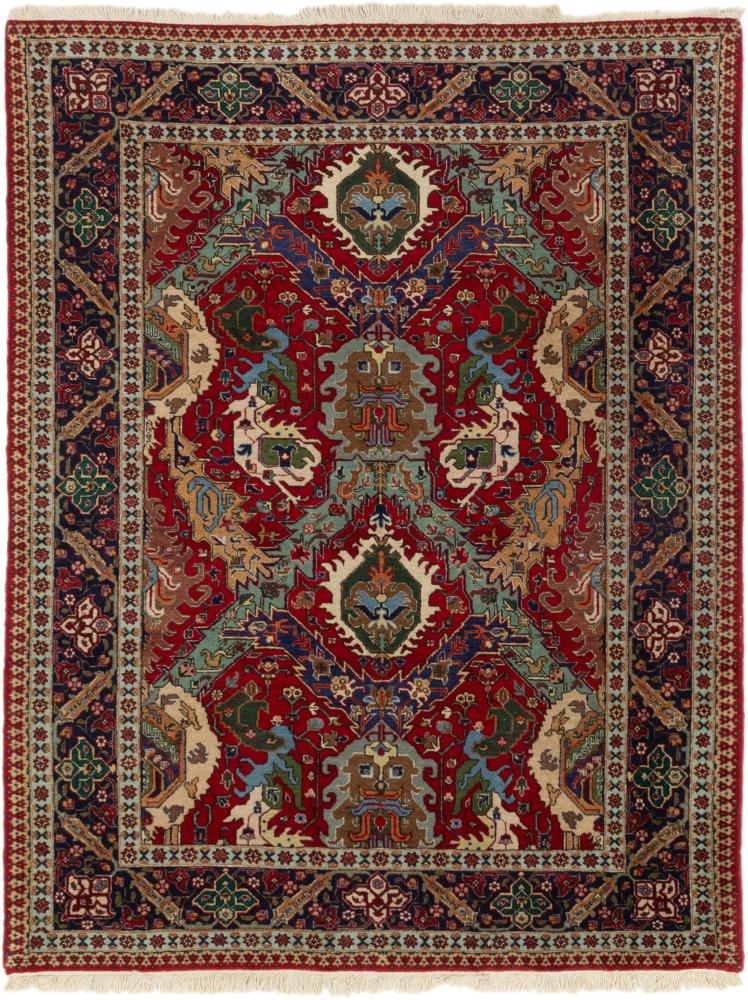 Tapete persa Tabriz 182x142 182x142, Tapete persa Atado à mão