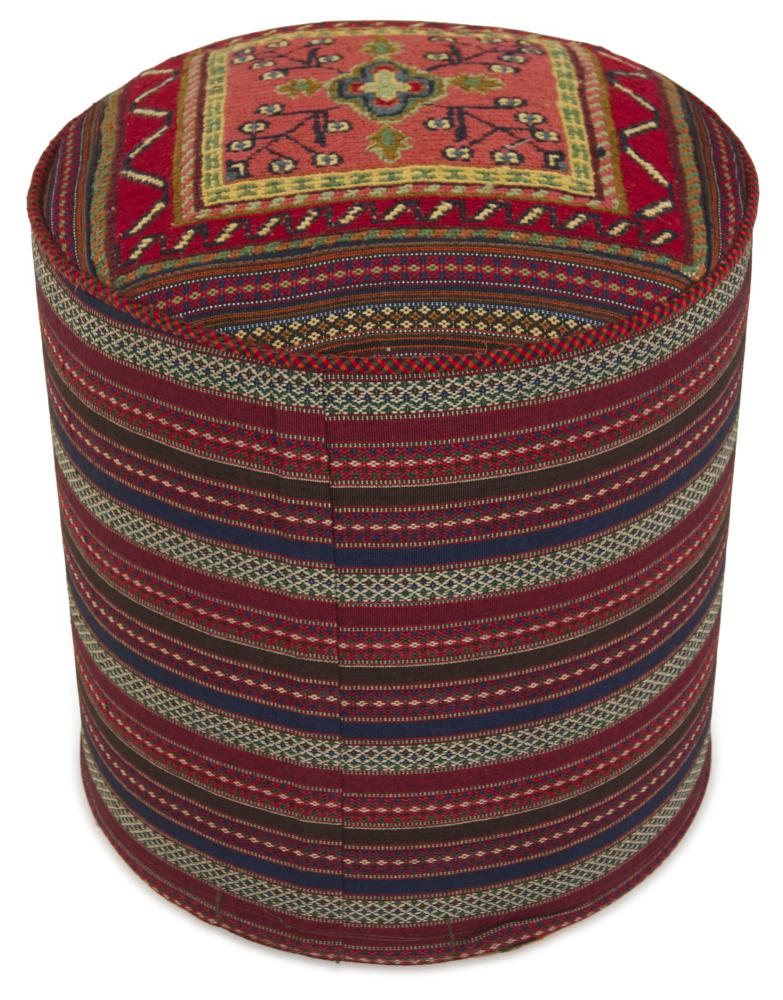 Persian rug Pouf 44x46 44x46, Persian rug Handwoven