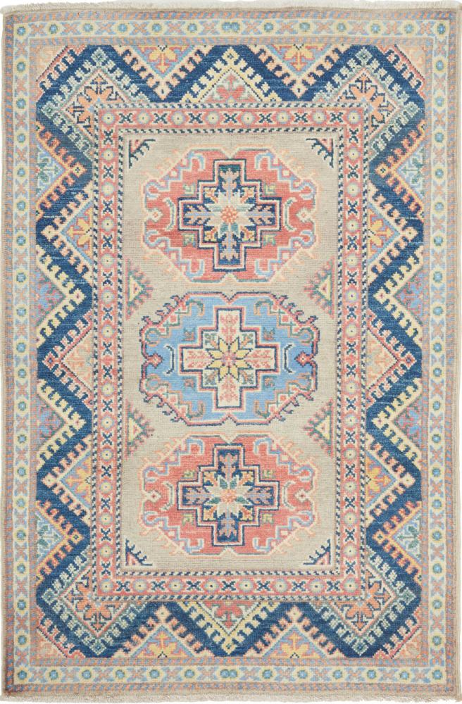 Tapete paquistanês Kazak 131x87 131x87, Tapete persa Atado à mão