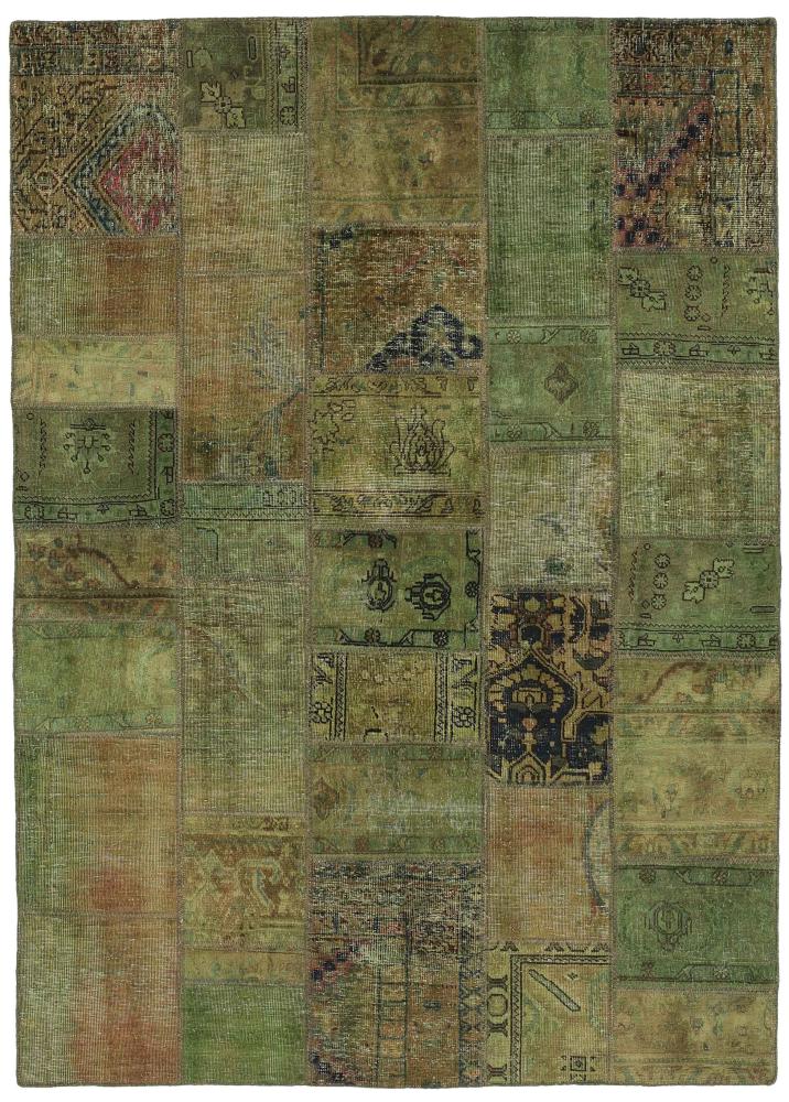 Persisk matta Patchwork 246x171 246x171, Persisk matta Knuten för hand