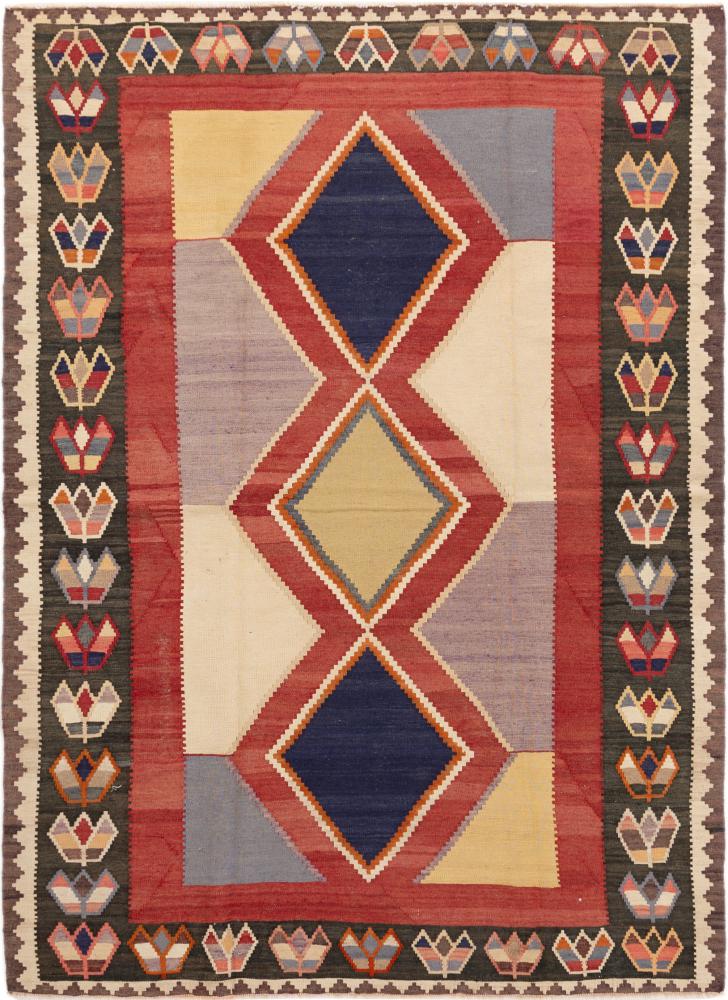 Covor persan Chilim Fars Vechi 222x160 222x160, Covor persan Lucrate de mână