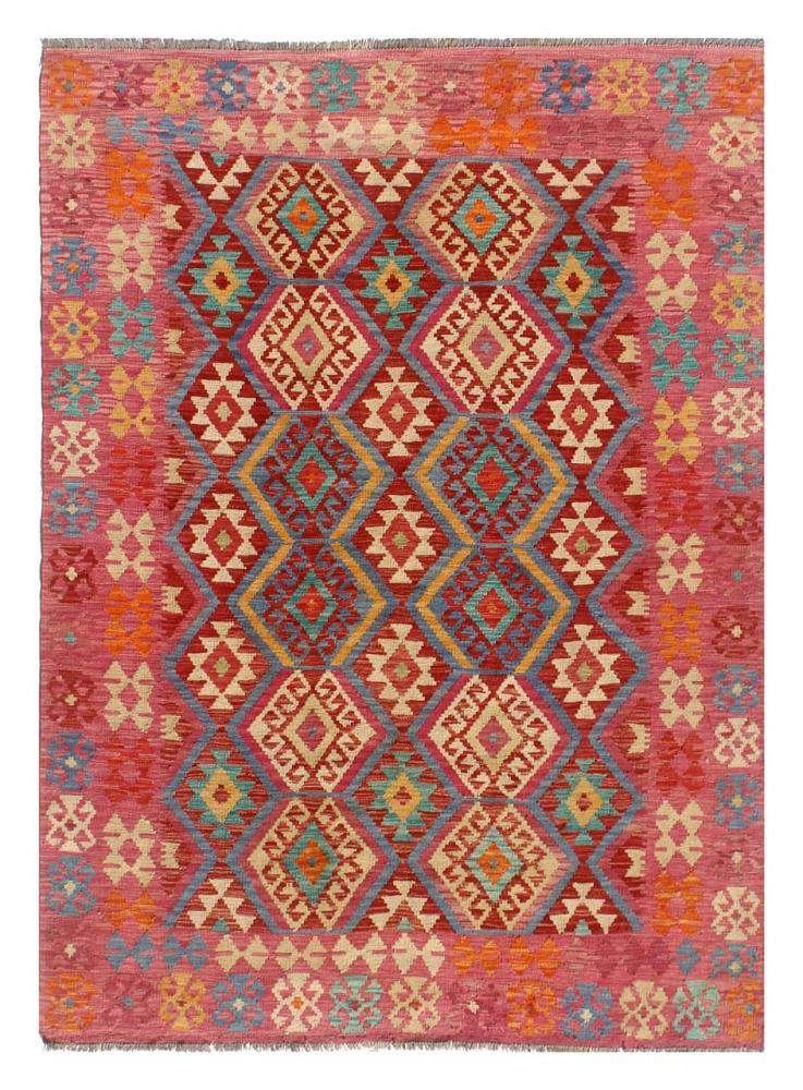 Afghan rug Kilim Afghan 8'1"x5'11" 8'1"x5'11", Persian Rug Woven by hand