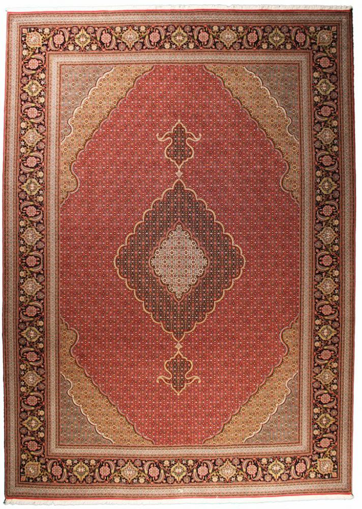 Tapete persa Tabriz 55Raj 355x252 355x252, Tapete persa Atado à mão