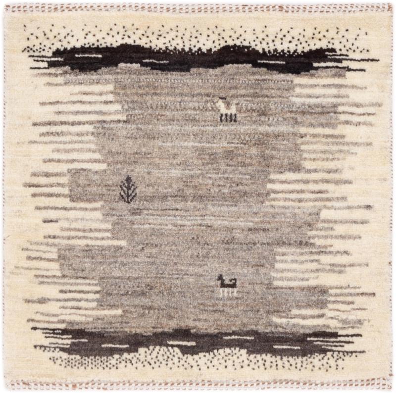 Persian Rug Persian Gabbeh Loribaft Tabiibaft 62x60 62x60, Persian Rug Knotted by hand