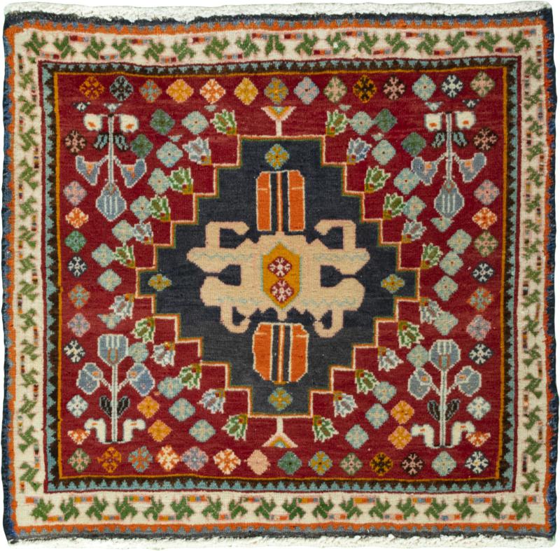 Persian Rug Shiraz 56x59 56x59, Persian Rug Knotted by hand