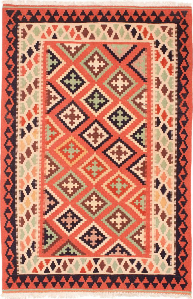 Tapete persa Kilim Fars 153x101 153x101, Tapete persa Tecido à mão