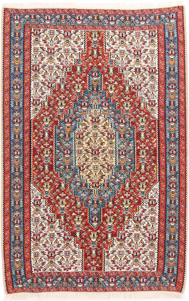 Tapete persa Kilim Fars 128x83 128x83, Tapete persa Tecido à mão