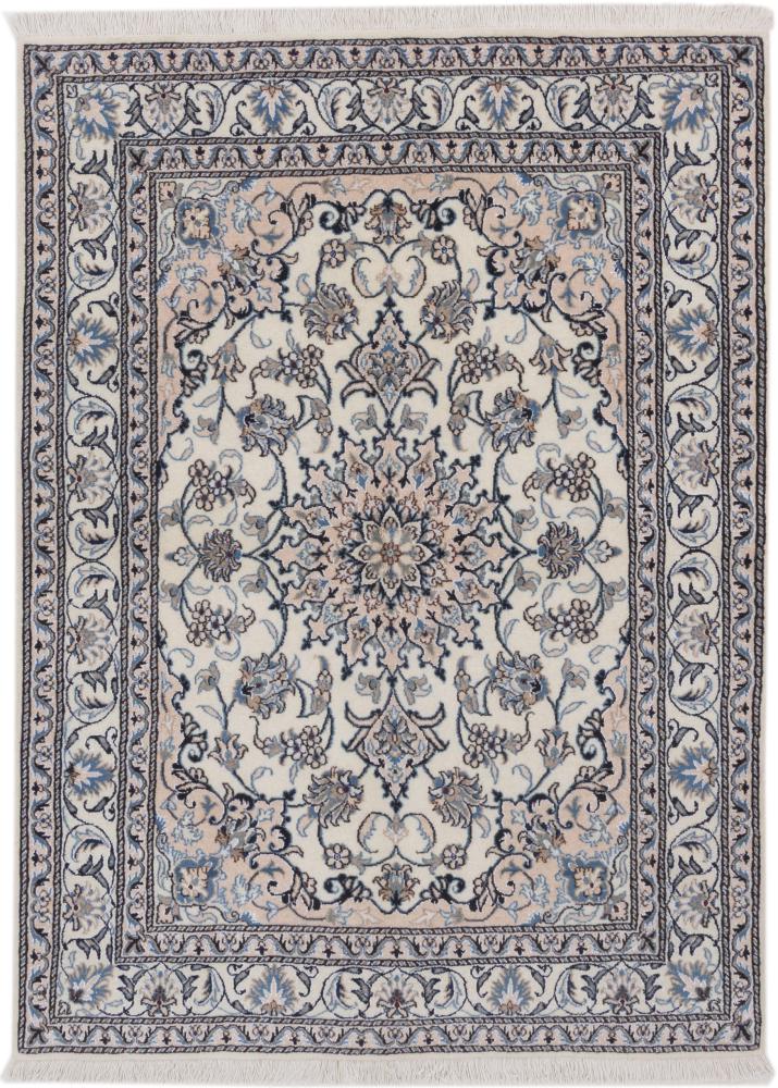 Tapis persan Naïn 199x148 199x148, Tapis persan Noué à la main