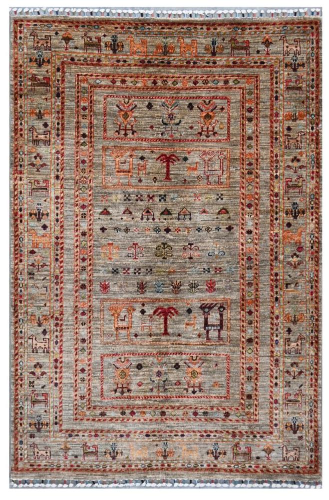 Afghan rug Arijana Shaal 189x124 189x124, Persian Rug Knotted by hand
