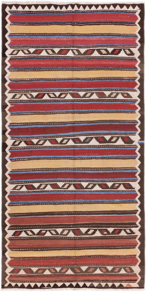 Tappeto persiano Kilim Fars Antico 341x168 341x168, Tappeto persiano Tessuto a mano