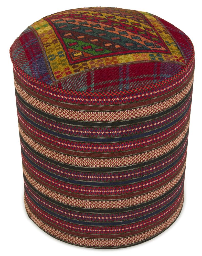 Tapis persan Pouf 46x44 46x44, Tapis persan Tissé à la main