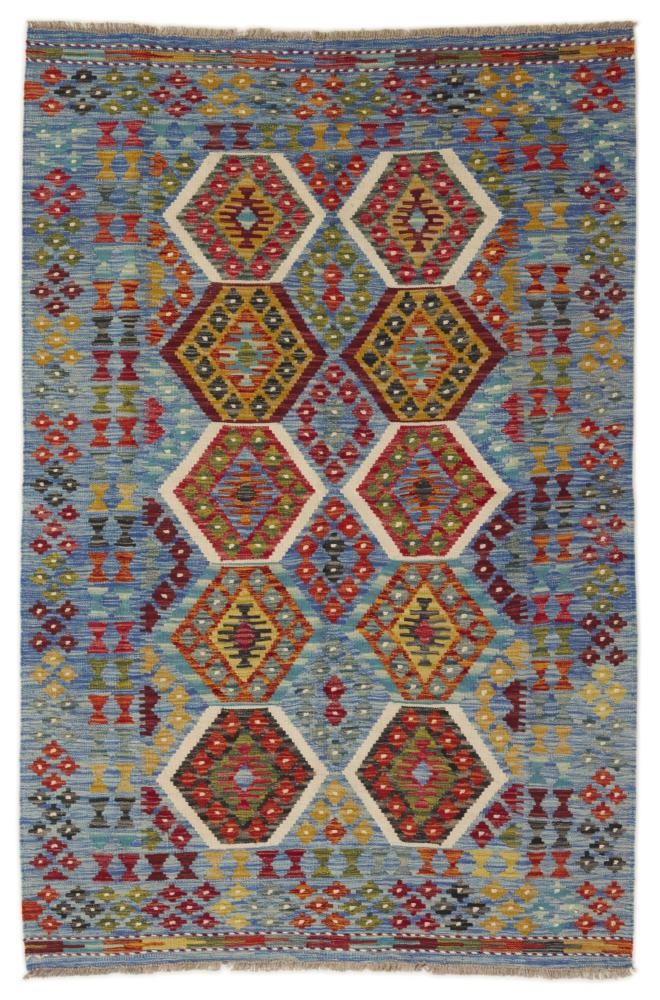 Afghanischer Teppich Kelim Afghan 185x123 185x123, Perserteppich Handgewebt