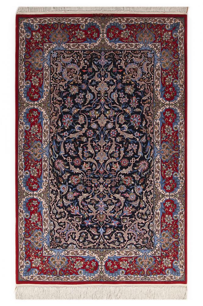 Tapete persa Isfahan Fio de Seda 214x139 214x139, Tapete persa Atado à mão