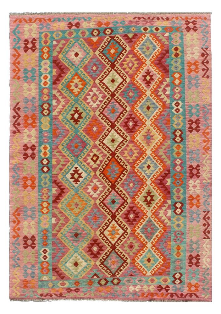 Afghan rug Kilim Afghan 9'9"x6'5" 9'9"x6'5", Persian Rug Woven by hand