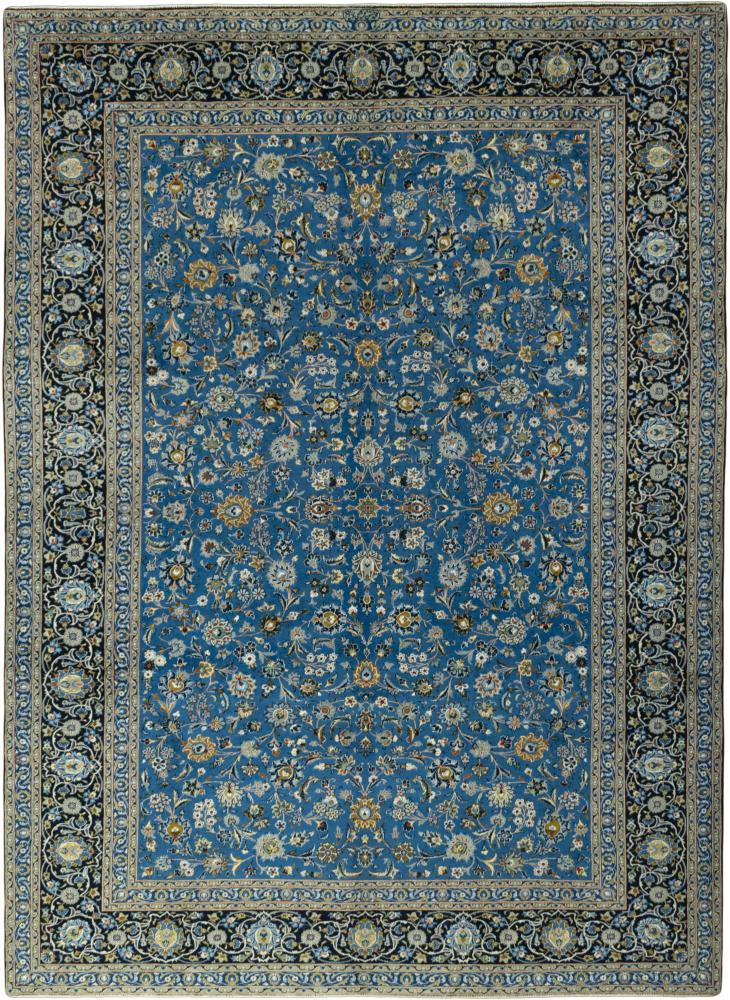 Tapis persan Kashan 386x287 386x287, Tapis persan Noué à la main