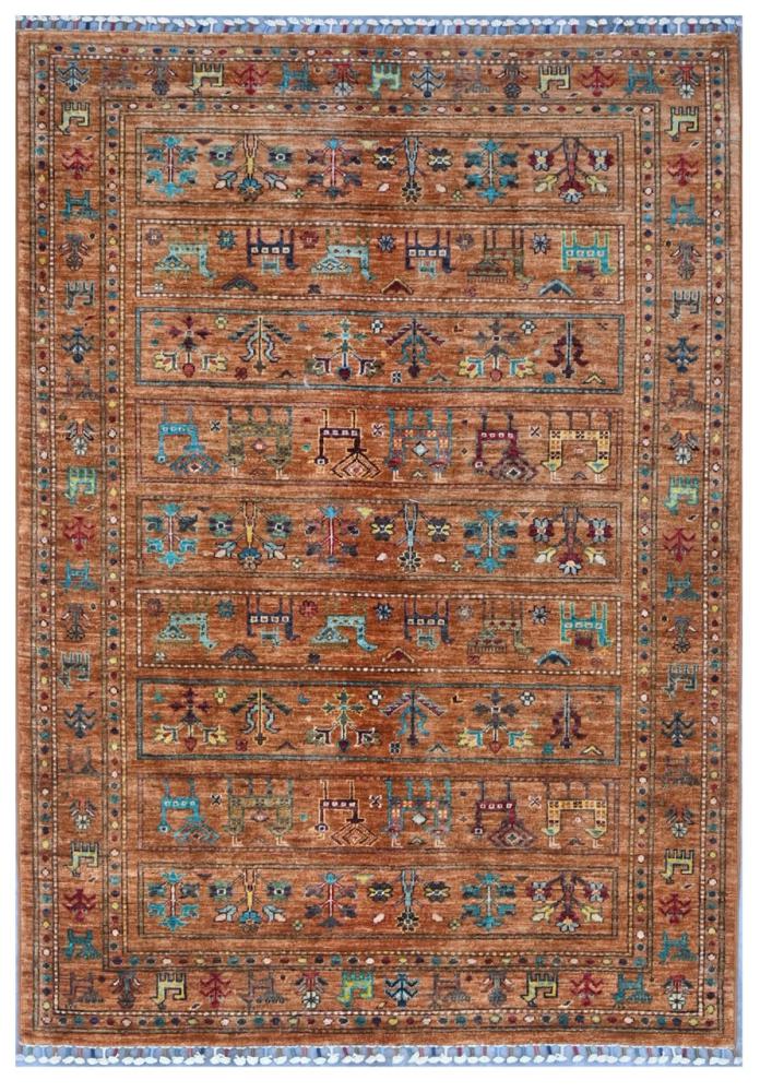 Afghan rug Arijana Shaal 184x129 184x129, Persian Rug Knotted by hand