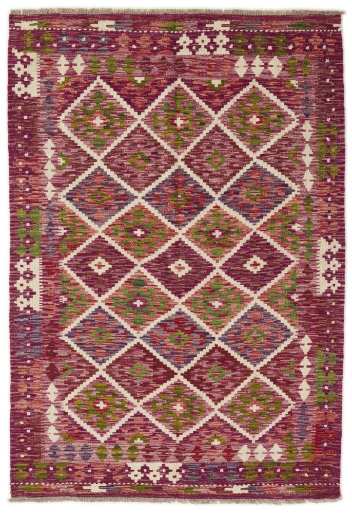 Afghansk tæppe Kelim Afghan 186x129 186x129, Persisk tæppe Håndvævet