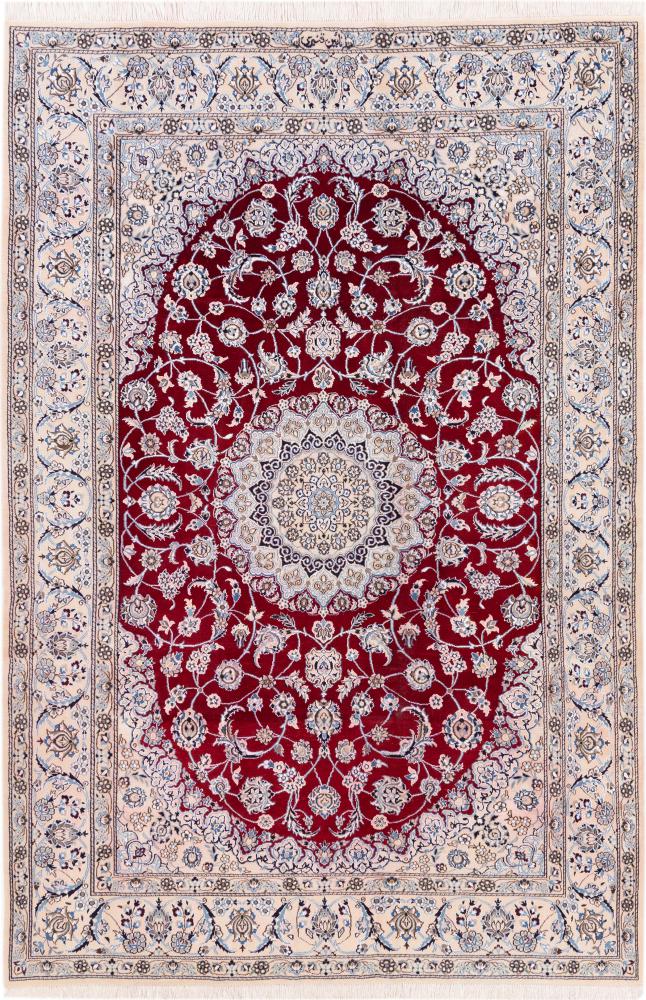 Persisk tæppe Nain 9La 300x200 300x200, Persisk tæppe Knyttet i hånden