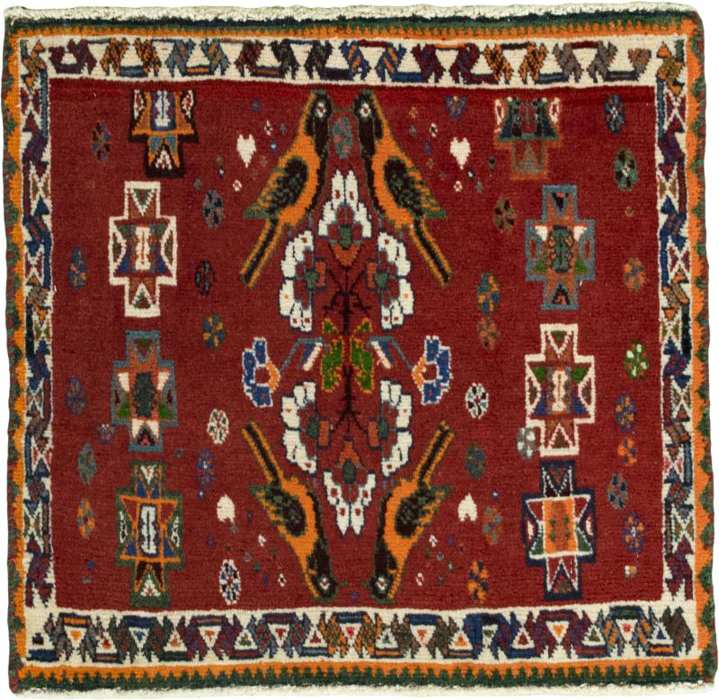 Persian Rug Shiraz 59x59 59x59, Persian Rug Knotted by hand