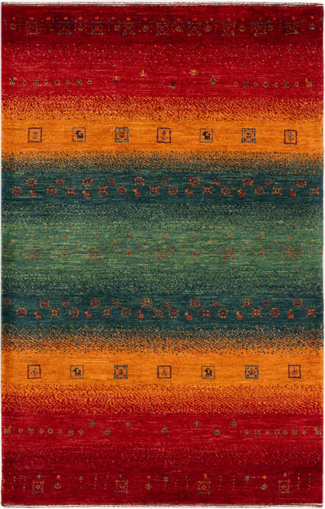 Persian rug Perser Gabbeh Loribaft Essence 4'2"x2'7" 4'2"x2'7", Persian rug Hand-knotted