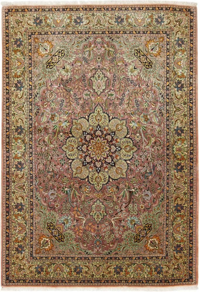 Tapete persa Tabriz Velho 209x147 209x147, Tapete persa Atado à mão