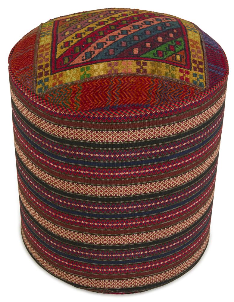 Persian rug Pouf 44x46 44x46, Persian rug Handwoven