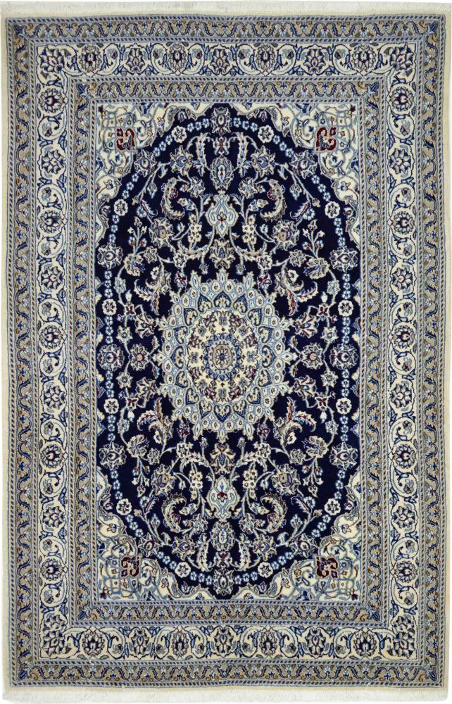 Persisk tæppe Nain 241x158 241x158, Persisk tæppe Knyttet i hånden