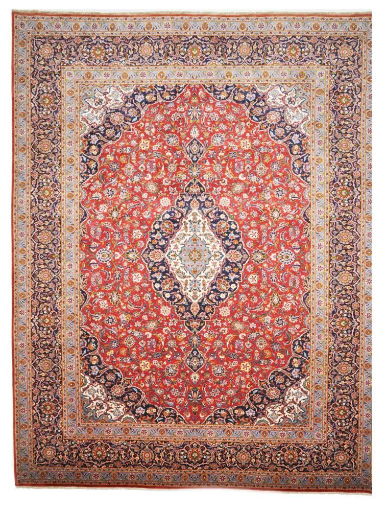 Perzsa szőnyeg Kashan 13'3"x10'2" 13'3"x10'2", Perzsa szőnyeg Kézzel csomózva