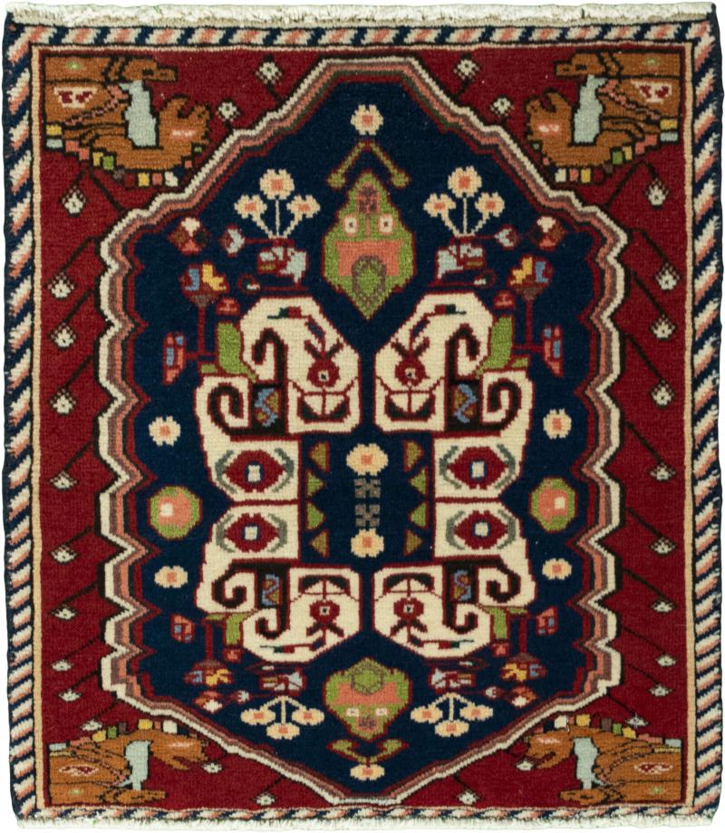 Persian Rug Shiraz 55x52 55x52, Persian Rug Knotted by hand