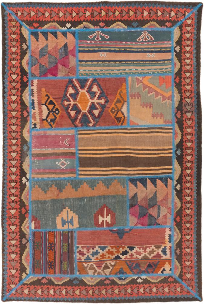 Tapete persa Kilim Patchwork 180x120 180x120, Tapete persa Tecido à mão