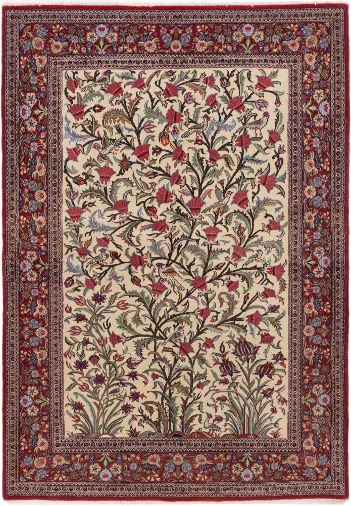 Alfombra persa Ghom Kork 203x137 203x137, Alfombra persa Anudado a mano