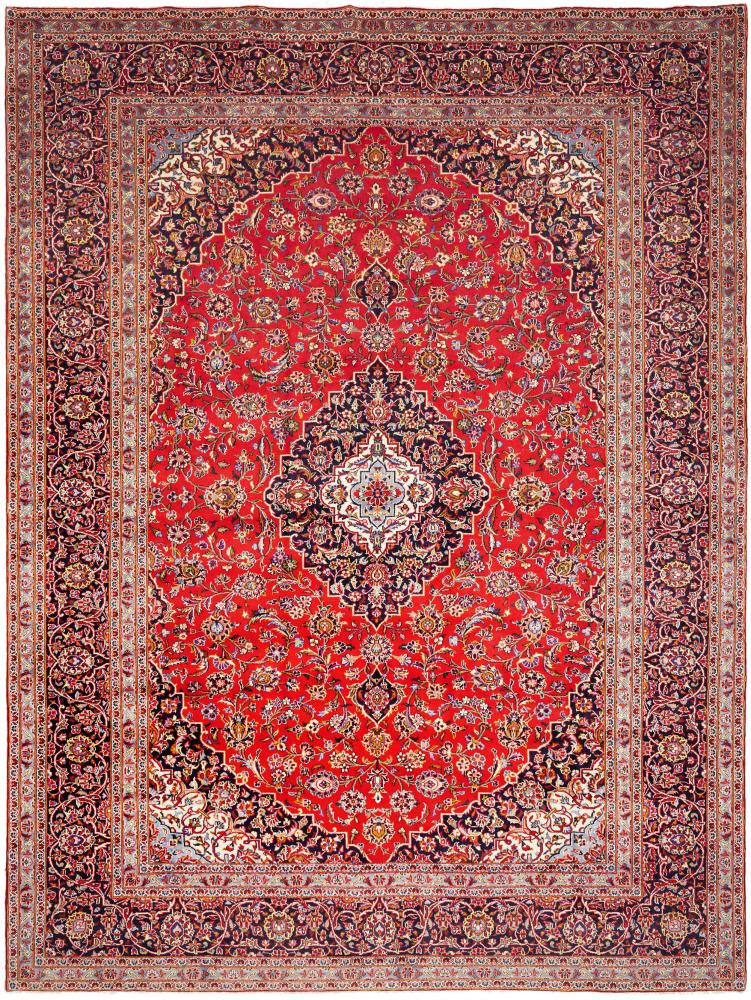 Persian Rug Keshan 13'2"x9'10" 13'2"x9'10", Persian Rug Knotted by hand