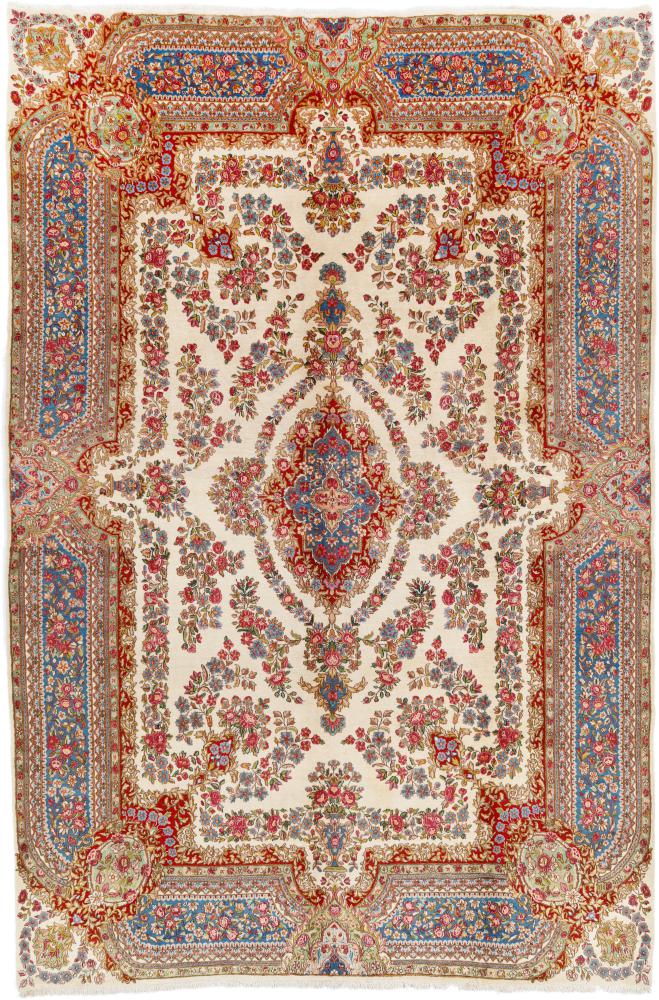Tapis persan Kerman 452x302 452x302, Tapis persan Noué à la main