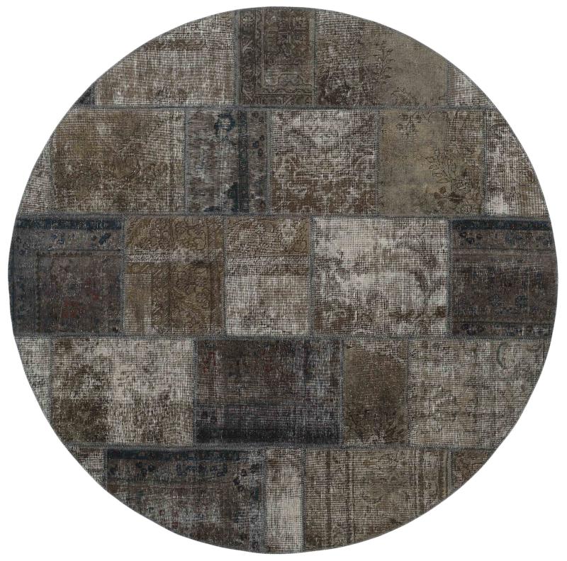 Persian Rug Patchwork 199x201 199x201, Persian Rug Knotted by hand