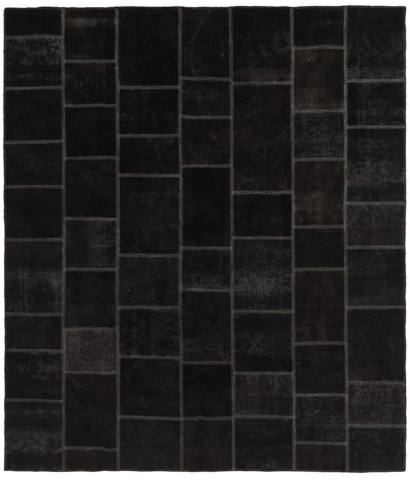 Persisk tæppe Patchwork 303x253 303x253, Persisk tæppe Knyttet i hånden
