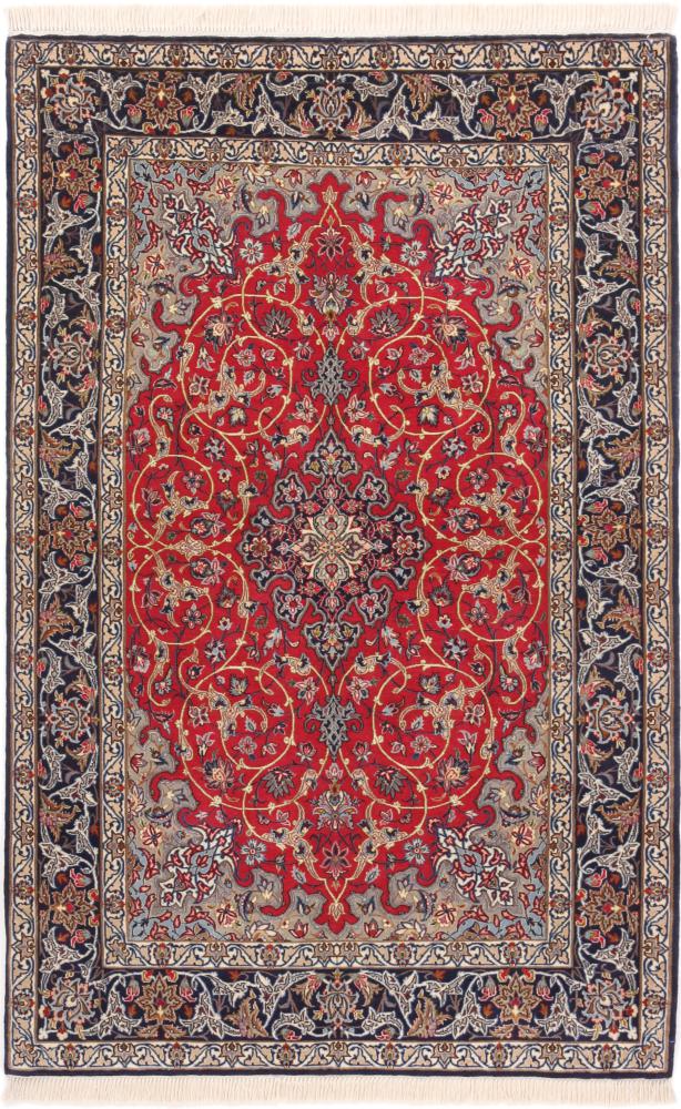 Tapete persa Isfahan Fio de Seda 171x106 171x106, Tapete persa Atado à mão