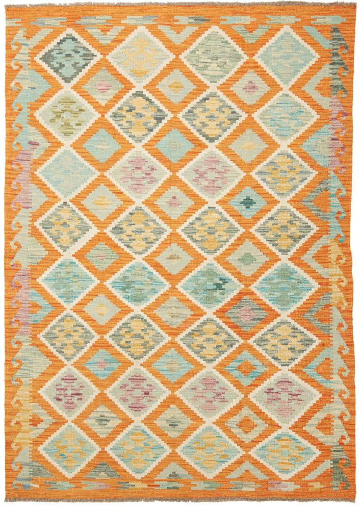 Afgán szőnyeg Kilim Afgán 206x146 206x146, Perzsa szőnyeg szőttesek