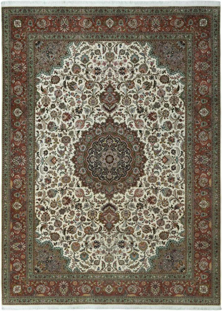 Tapete persa Tabriz 50Raj 345x250 345x250, Tapete persa Atado à mão