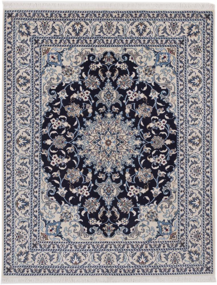 Tapis persan Naïn 192x149 192x149, Tapis persan Noué à la main