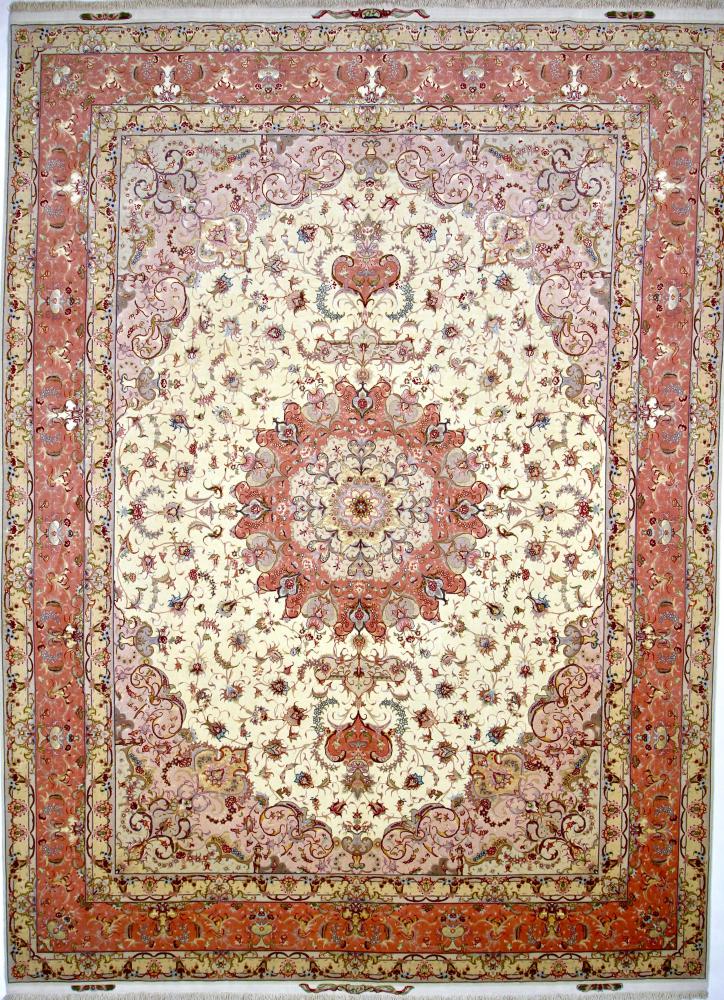 Tapete persa Tabriz 60Raj 403x301 403x301, Tapete persa Atado à mão