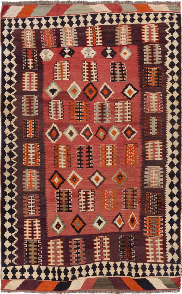 Persisk teppe Kelim Fars Gammel 227x145 227x145, Persisk teppe Handwoven 