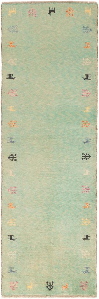 Tapis persan Persan Gabbeh 242x77 242x77, Tapis persan Noué à la main