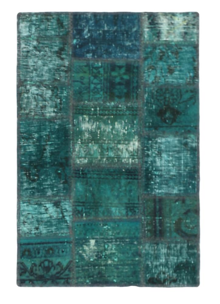 Perzisch tapijt Patchwork 89x61 89x61, Perzisch tapijt Handgeknoopte