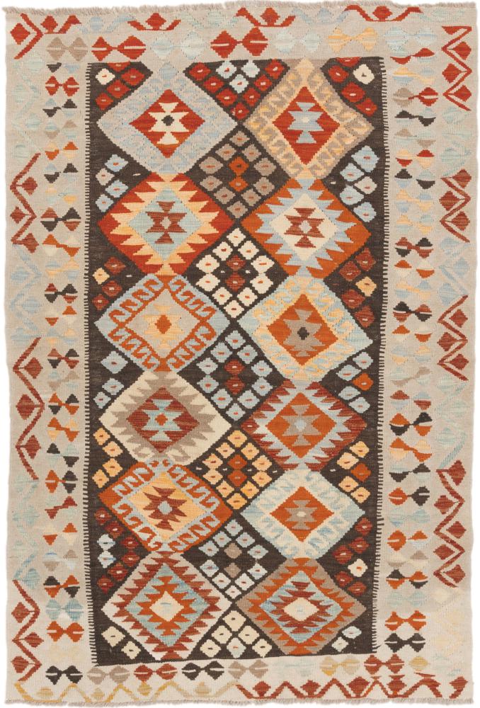 Tapete afegão Kilim Afegão 185x126 185x126, Tapete persa Tecido à mão