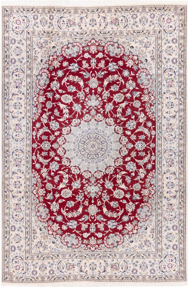 Persisk tæppe Nain 9La 306x205 306x205, Persisk tæppe Knyttet i hånden