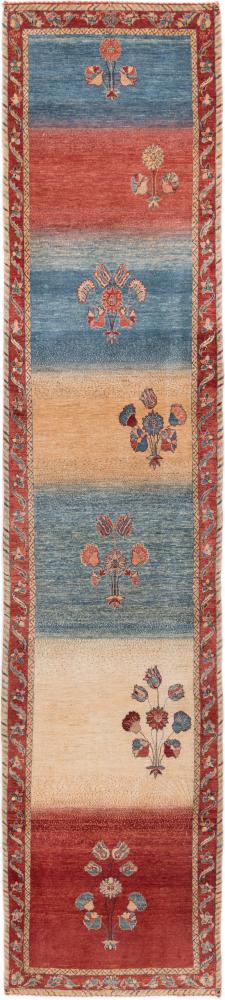 Covor persan Persia Gabbeh Loribaft Z 398x85 398x85, Covor persan Lucrate de mână